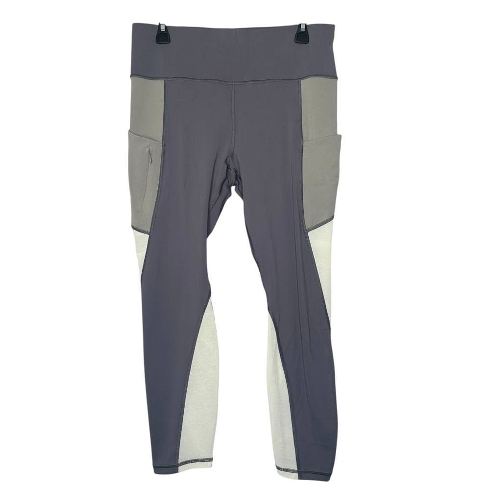 |EUC| ATHLETA High Rise Color Block Mesh Inset Pocket Leggings